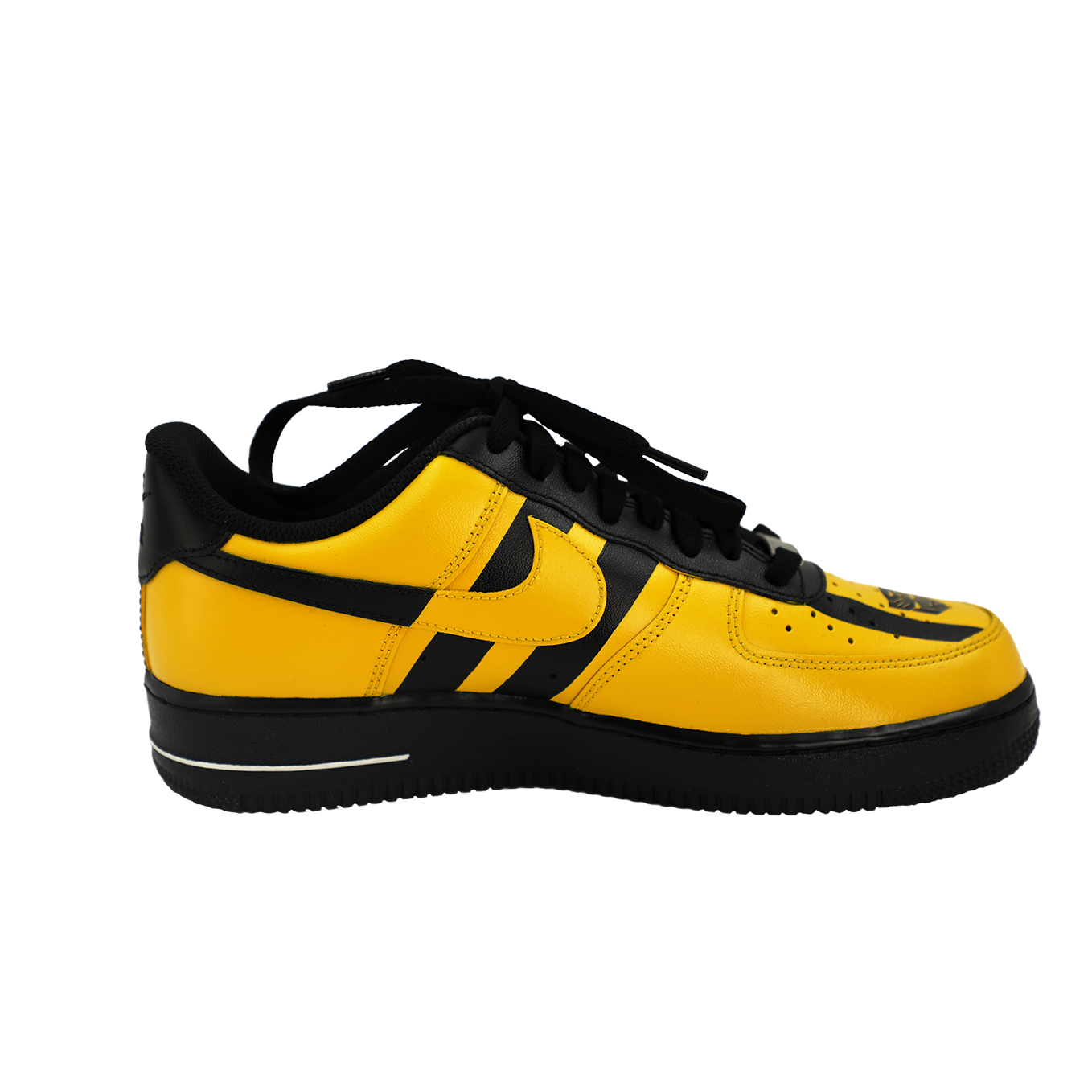 Custom Air Force 1 Yellow Black Stripes Camaro Logo-shecustomize