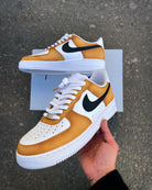 Custom Air Force 1 Yellow White Black-shecustomize