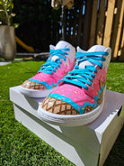 Custom Air Jordan 1 Baby Pink Ice - Cream