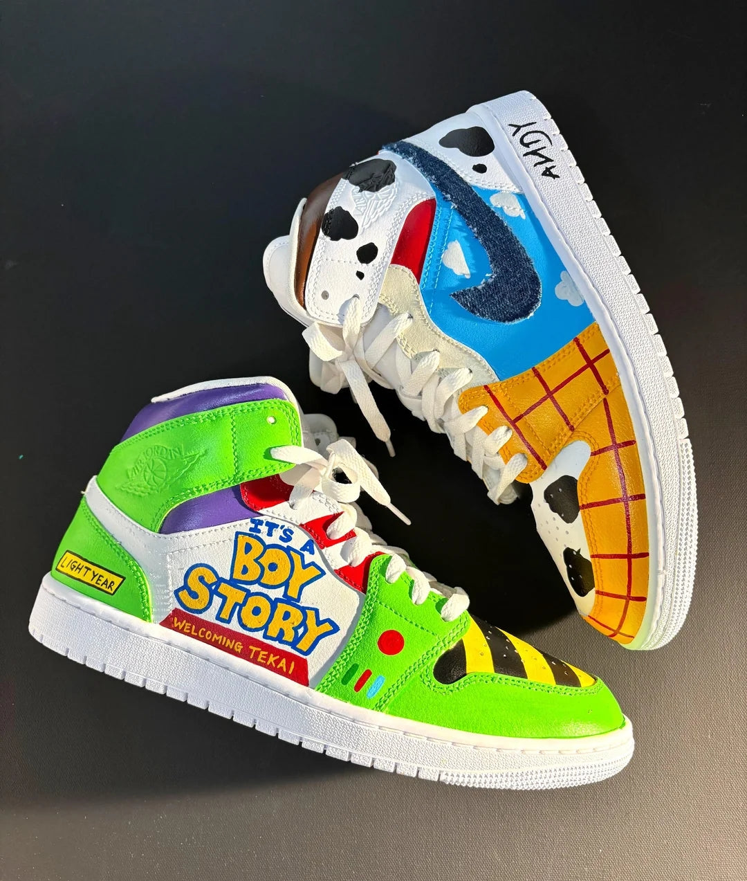 Custom Air Jordan 1 Multicolor Boy Story Theme