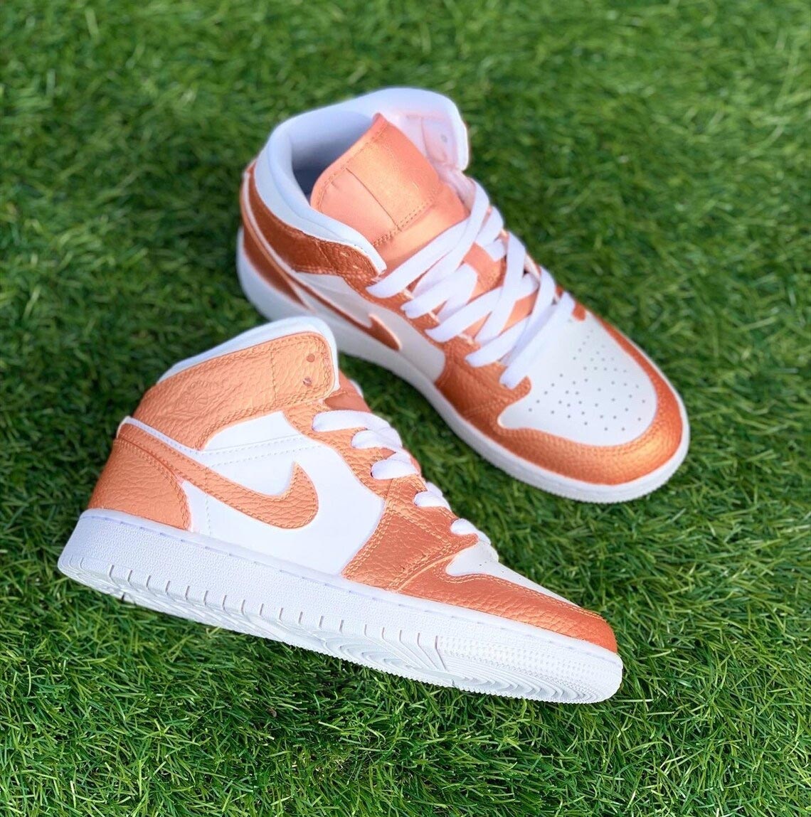 Custom Air Jordan 1 Orange White