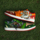 Custom Air Jordan 1 Red Green One Piece Theme-shecustomize