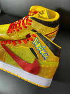 Custom Air Jordan 1 Travis Scott Yellow Pokemon Theme