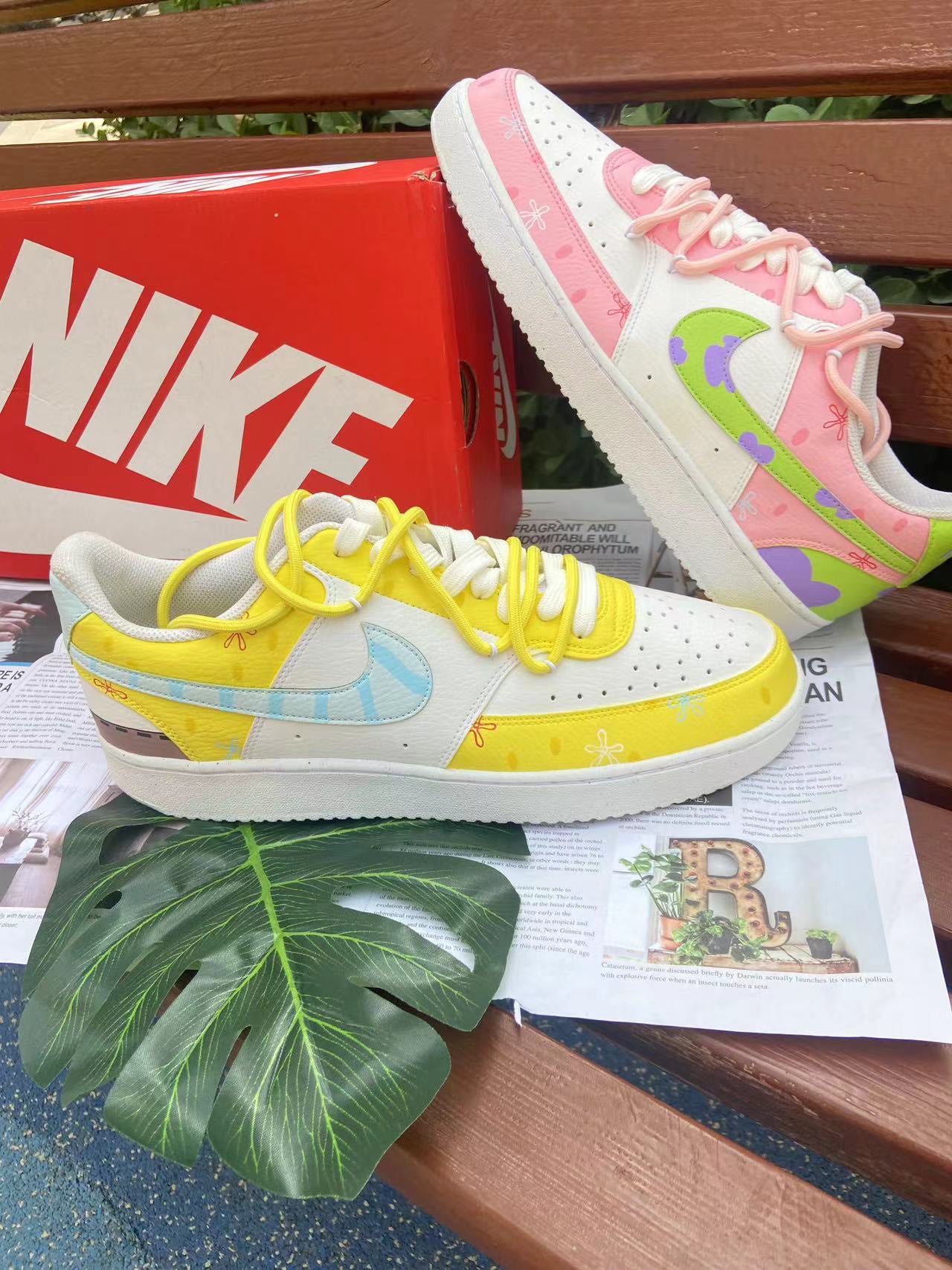 Custom Court Yellow Pink SpongeBob SquarePants Theme