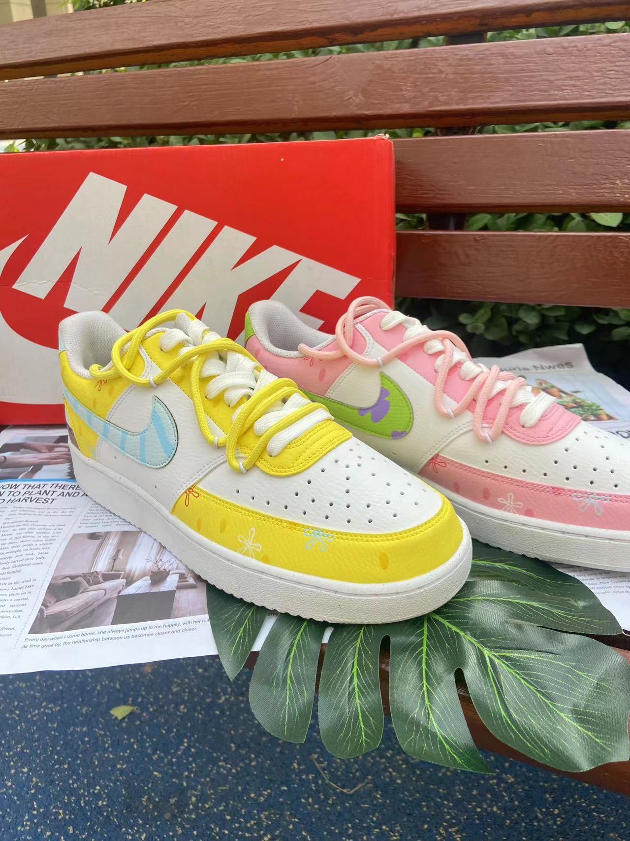 Custom Court Yellow Pink SpongeBob SquarePants Theme