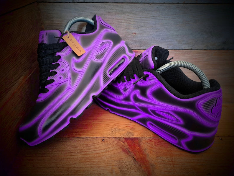 Custom Nike Air Max Purple Glow