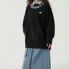 Custom Nike Sweatshirt Black Colorful Just Do It Design