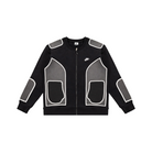 Custom Nike Sweatshirt Black Gray With White Outline Pattern