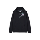 Custom Nike Sweatshirt Black Light Purple Floral Design