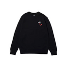 Custom Nike Sweatshirt Black Red Heart Pattern