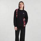 Custom Nike Sweatshirt Black Red With PAnda Pattern