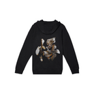 Custom Nike Sweatshirt Black With Abstract Art Design