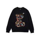 Custom Nike Sweatshirt Black With Colorful Paisley Bear Design