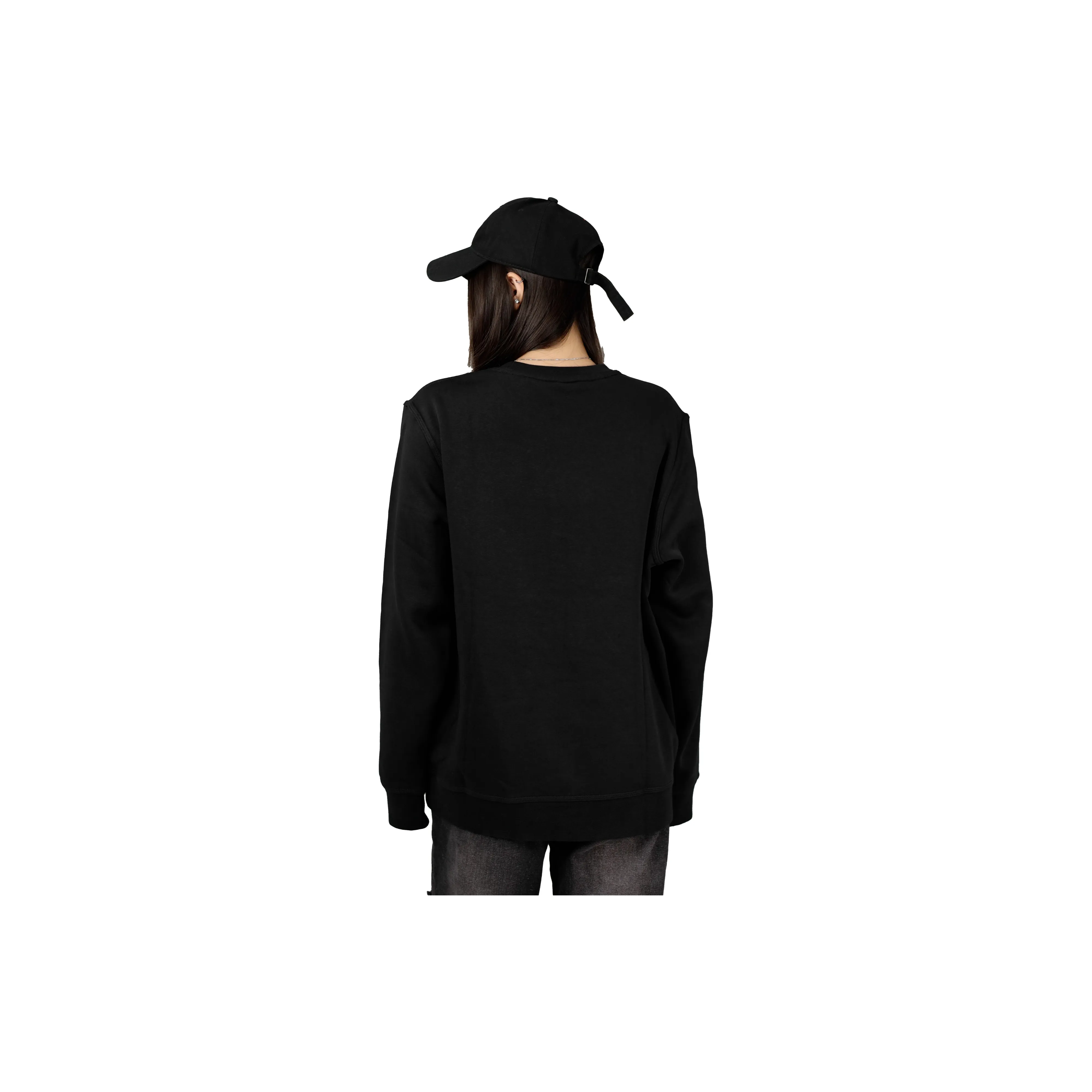 Custom Nike Sweatshirt Black With Mosaic - like Pattern