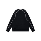 Custom Nike Sweatshirt Black With Ripped Details And White Stitching