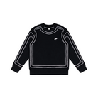 Custom Nike Sweatshirt Black With White Outline Design