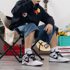 Custom Nike Sweatshirt Floral Design Black
