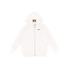 Custom Nike Sweatshirt White With Nike Swoosh And Brown Patch