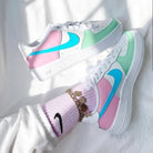 Cute Baby Pink Mint Blue Pastel Custom Air Force 1-shecustomize