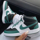 Dark Green Teal Panel Custom Nike Court Vision