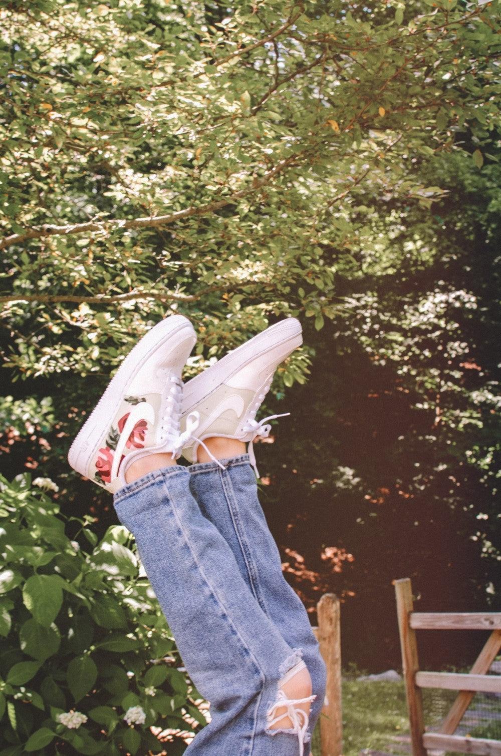 Flowers Custom Air Force 1-shecustomize