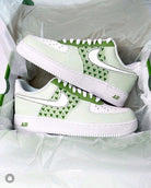Fresh Mint Green Heart Custom Air Force 1-shecustomize