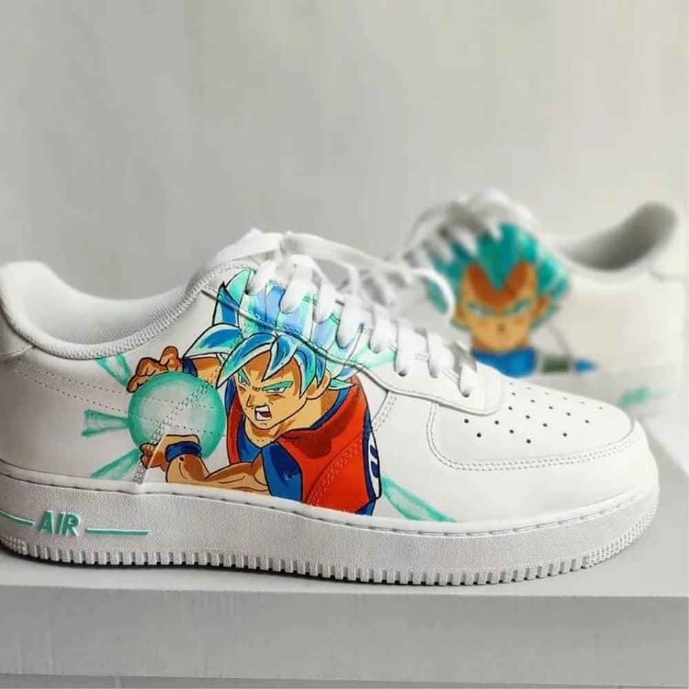Goku and Vegeta Dragon Ball Amine Custom Air Force 1-shecustomize