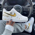 Gold Dandelion Custom Air Force 1-shecustomize