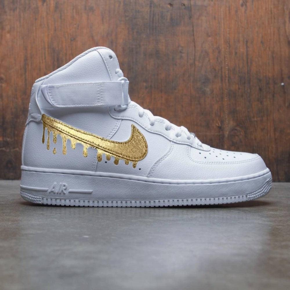 Gold Drip Custom Air Force 1 Mid-shecustomize