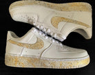 Gold Speckled Custom Air Force 1-shecustomize