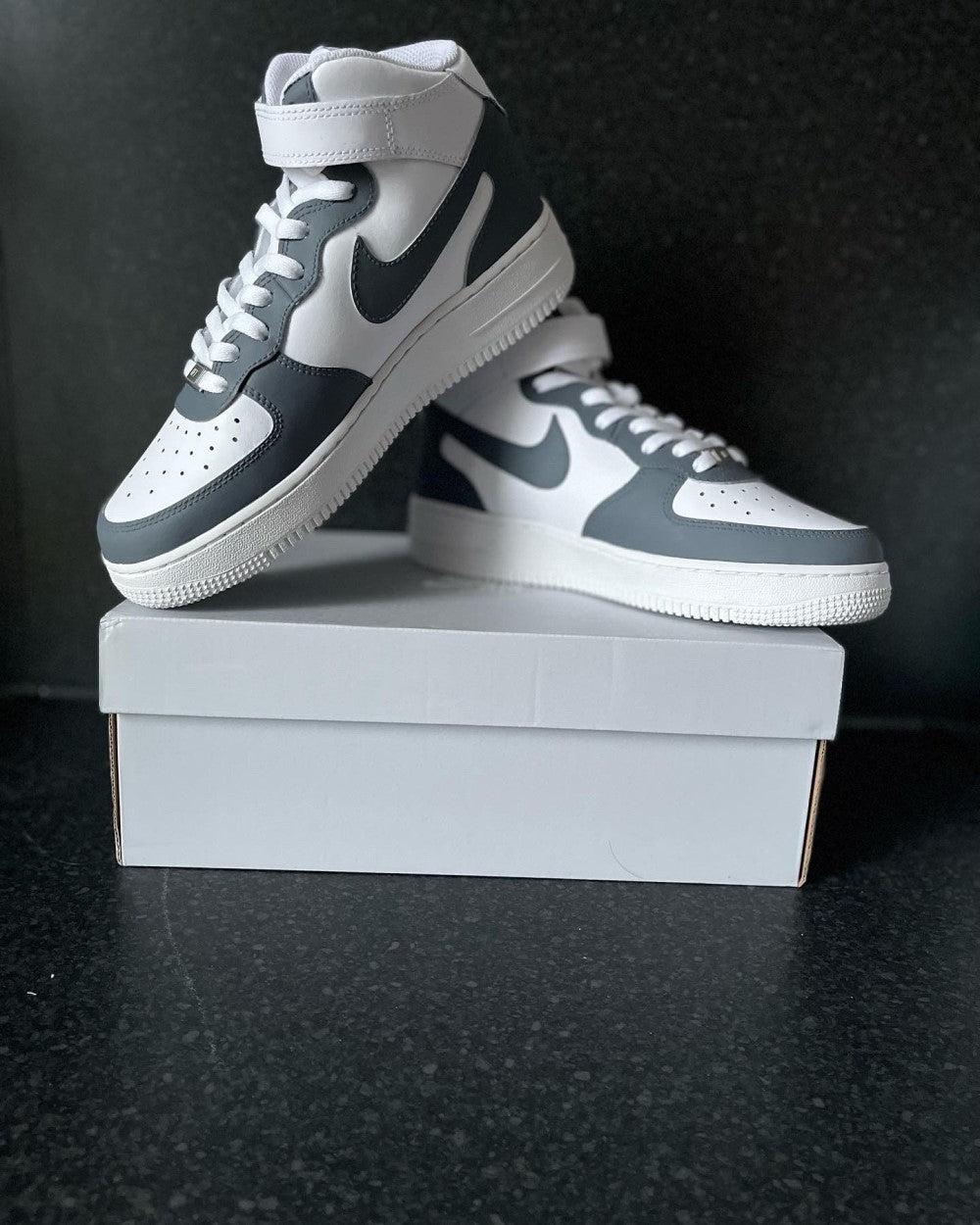 Gray Custom Air Force 1-shecustomize