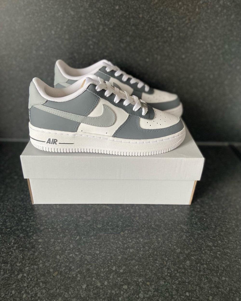 Gray Custom Air Force 1-shecustomize