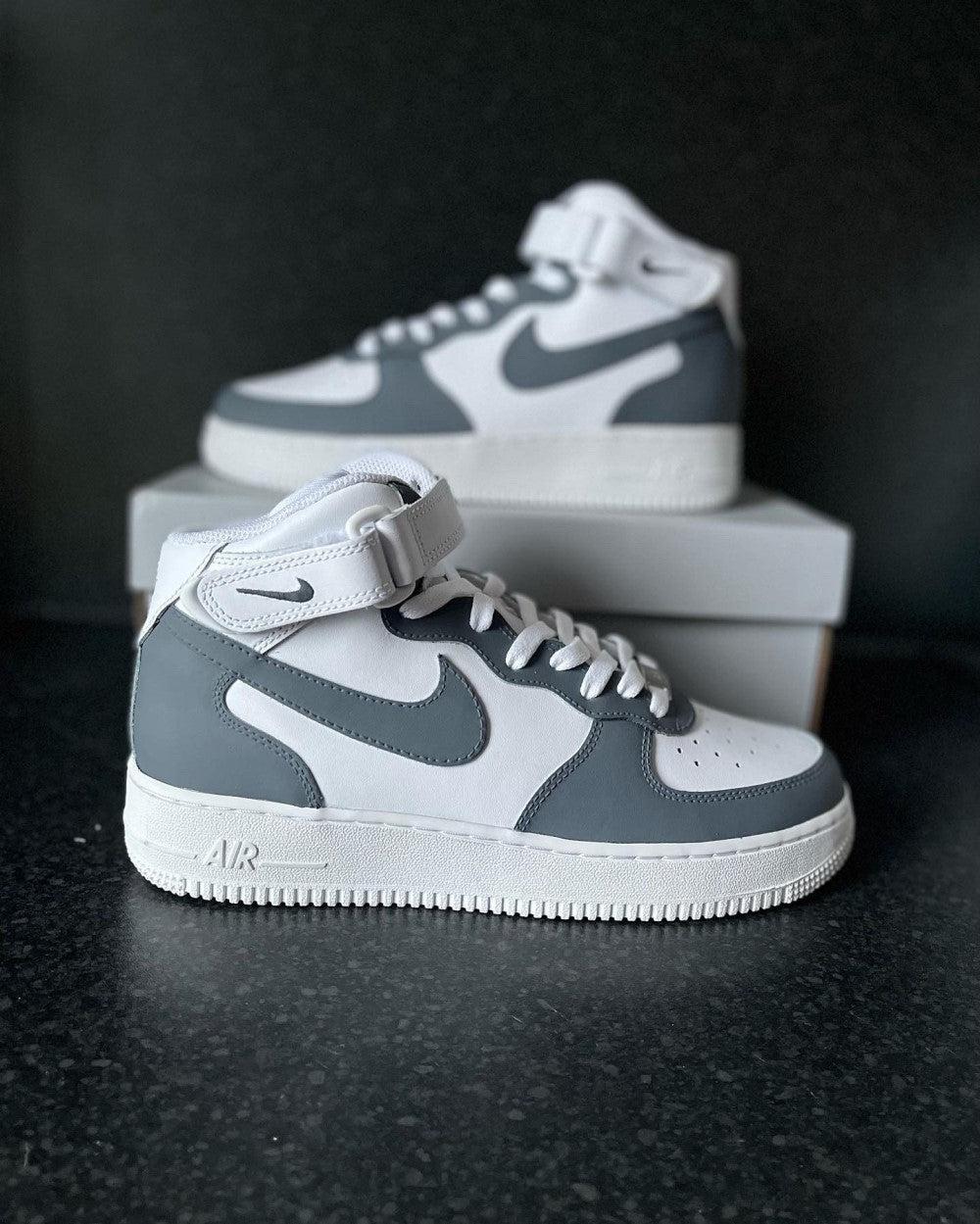 Gray Custom Air Force 1-shecustomize