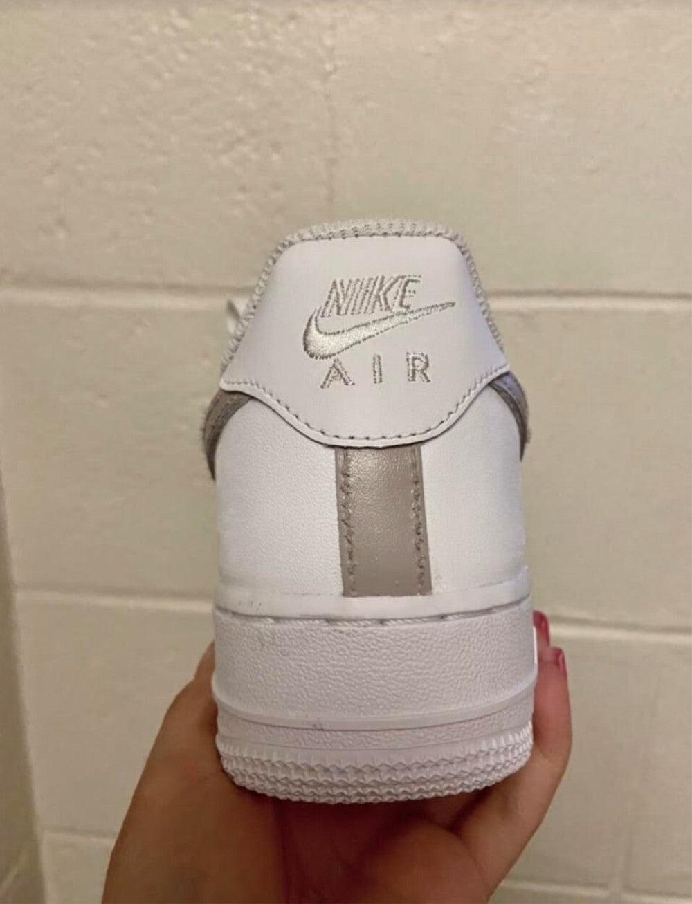 Gray Drip Custom Air Force 1-shecustomize