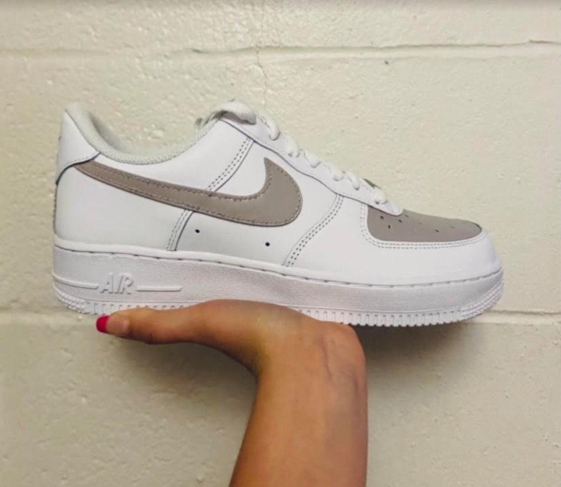Gray Drip Custom Air Force 1-shecustomize