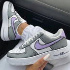 Gray Purple Cartoon Custom Air Force 1-shecustomize