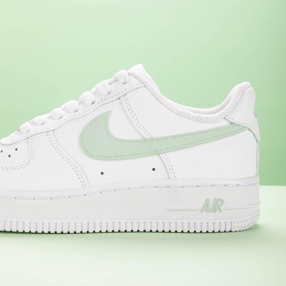 Green Air Force 1s Custom Shoes Sneakers – SHECUSTOMIZE