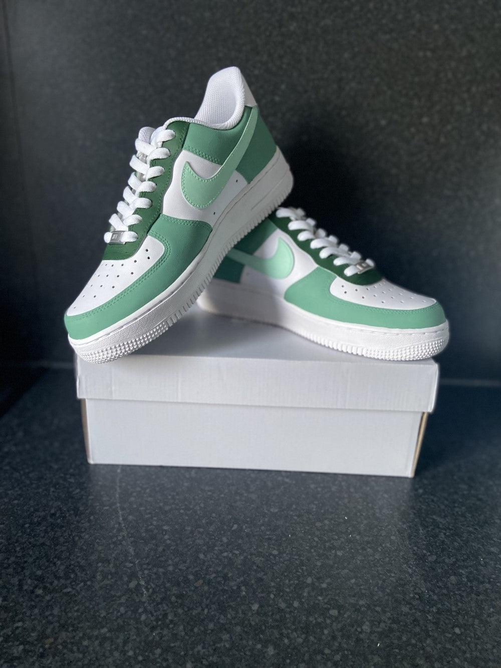 Green Custom Air Force 1-shecustomize
