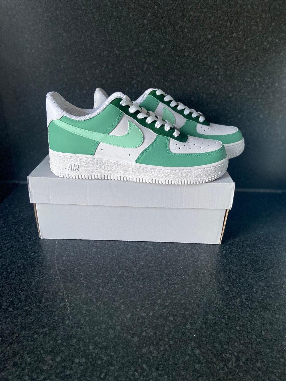 Green Custom Air Force 1-shecustomize