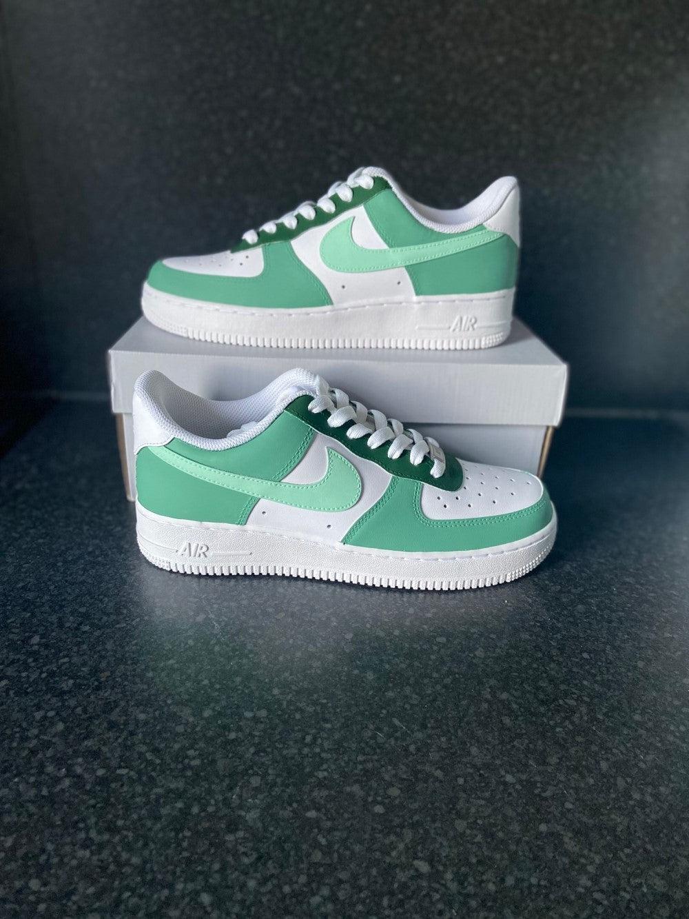 Green Custom Air Force 1-shecustomize