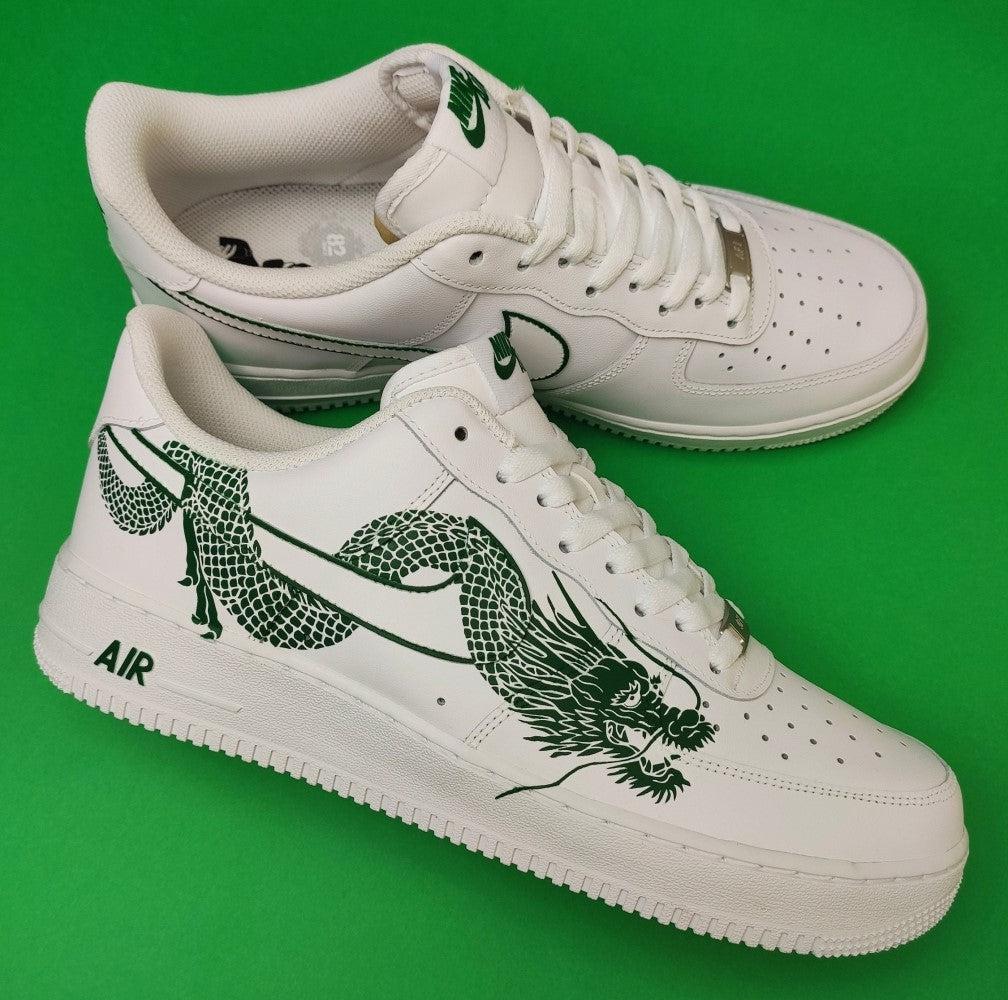 Green Dragon Custom Air Force 1-shecustomize