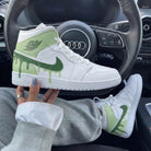 Green Drip Custom Air Jordan 1-shecustomize