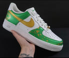 Green Gold Dragon Custom Air Force 1-shecustomize