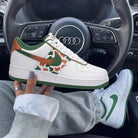 Green Orange Cow Print Custom Air Force 1-shecustomize