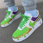 Green Purple Gold Drip Mardi Gras Custom Air Force 1-shecustomize