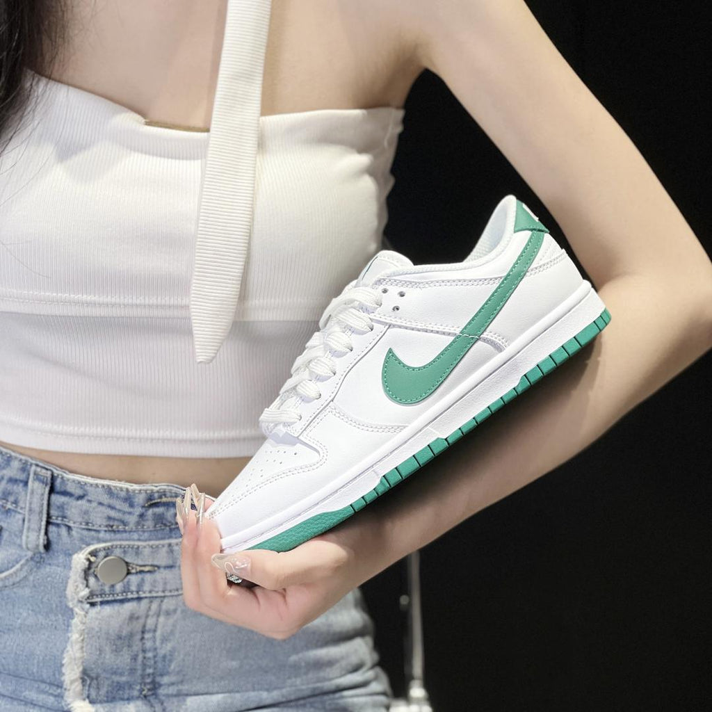 Green White Custom Nike Dunk-shecustomize