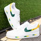 Green Yellow Coconut Tree Air Force 1s Custom Shoes Sneakers-shecustomize