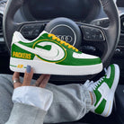 Green Yellow Packers Custom Air Force 1-shecustomize