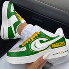 Green Yellow Packers Custom Air Force 1-shecustomize