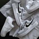 Grey Black Custom Air Force 1-shecustomize